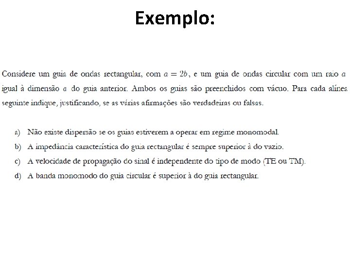 Exemplo: 