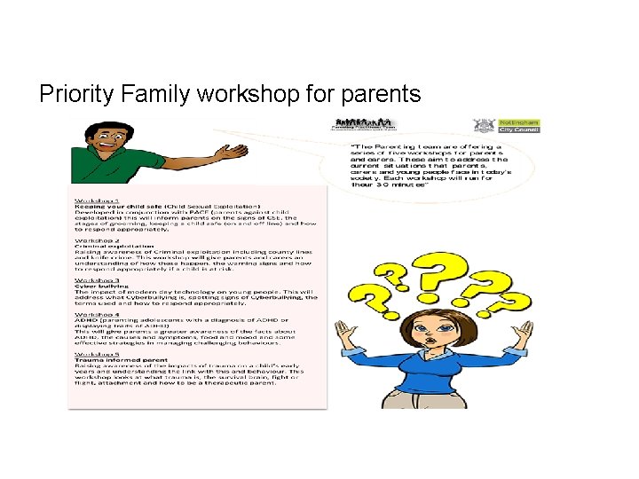 Priority Family workshop for parents 