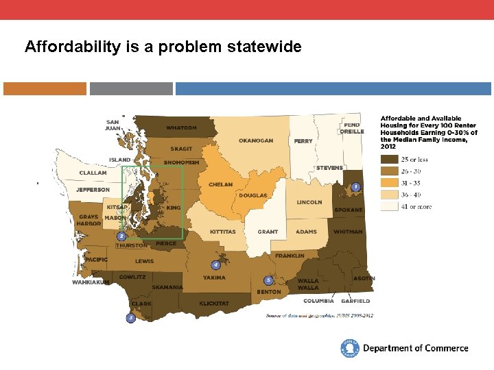 Affordability is a problem statewide 