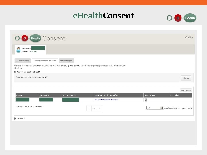 e. Health. Consent 