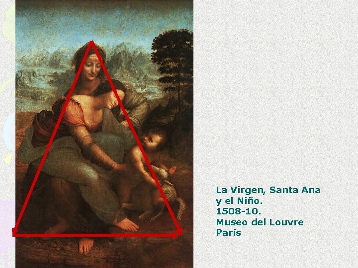 La Virgen, Santa Ana y el Niño. 1508 -10. Museo del Louvre París 