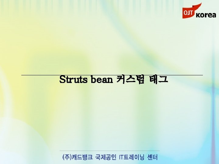 Struts bean 커스텀 태그 