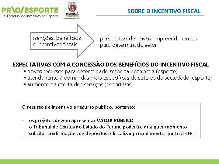 SOBRE O INCENTIVO FISCAL isenções, benefícios e incentivos fiscais perspectiva de novos empreendimentos para