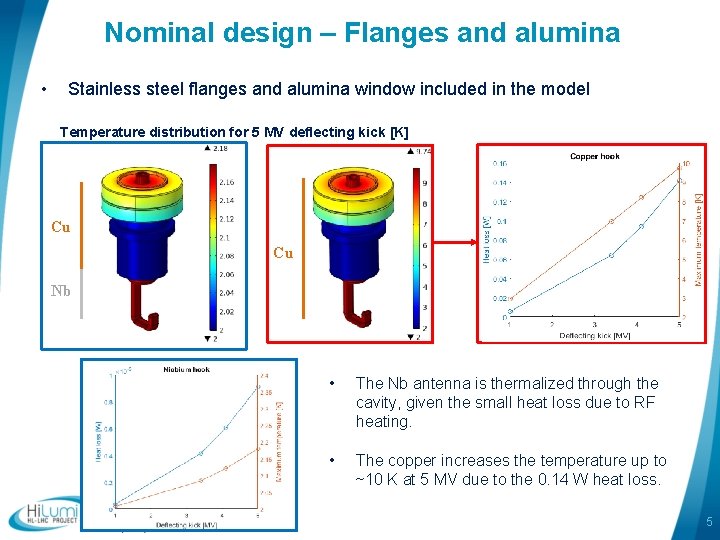 Nominal design – Flanges and alumina • Stainless steel flanges and alumina window included