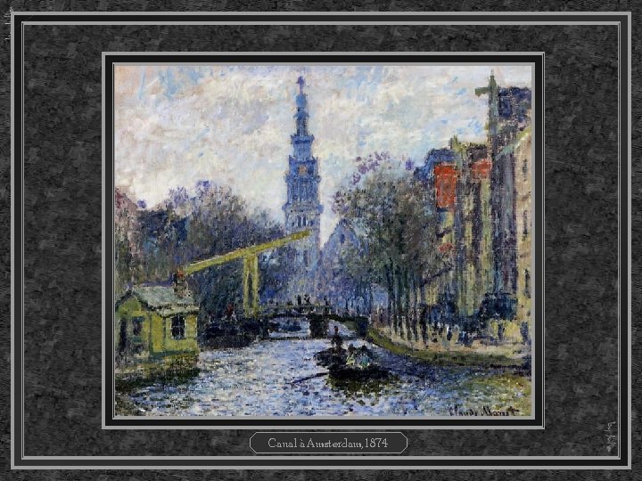 Canal à Amsterdam, 1874 
