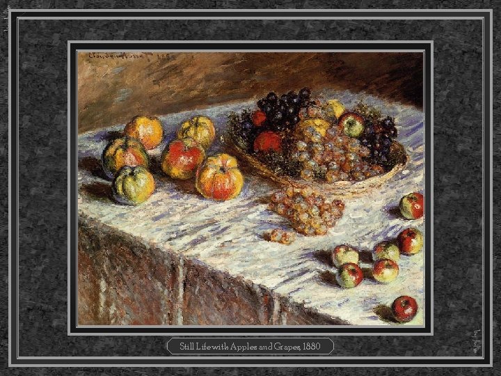 Still Life with Apples and Grapes, 1880 