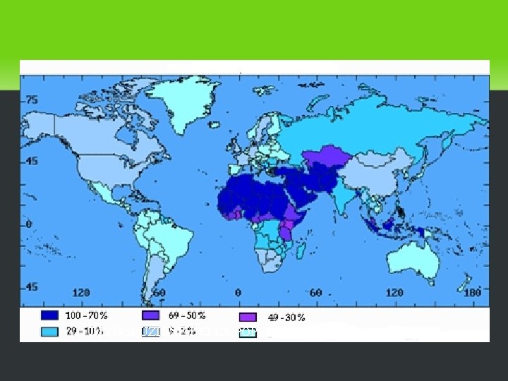 DISTRIBUZIONE DELLA POPOLAZIONE MUSULMANA 