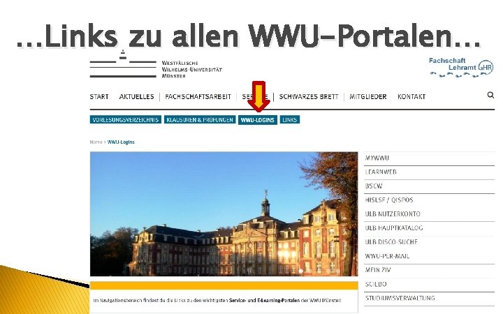 Hallo …Links zu allen WWU-Portalen… 