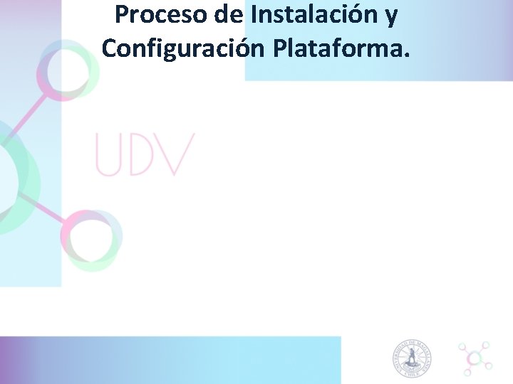 Proceso de Instalación y Configuración Plataforma. Proceso de Instalación y Configuración Plataforma.