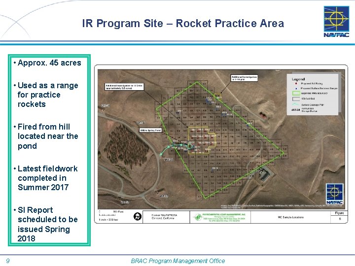 IR Program Site – Rocket Practice Area • Approx. 45 acres • Used as