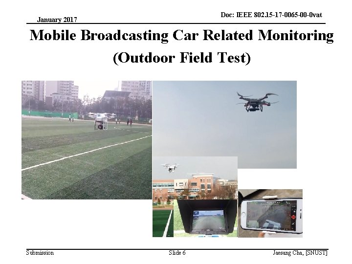 Doc: IEEE 802. 15 -17 -0065 -00 -0 vat January 2017 Mobile Broadcasting Car