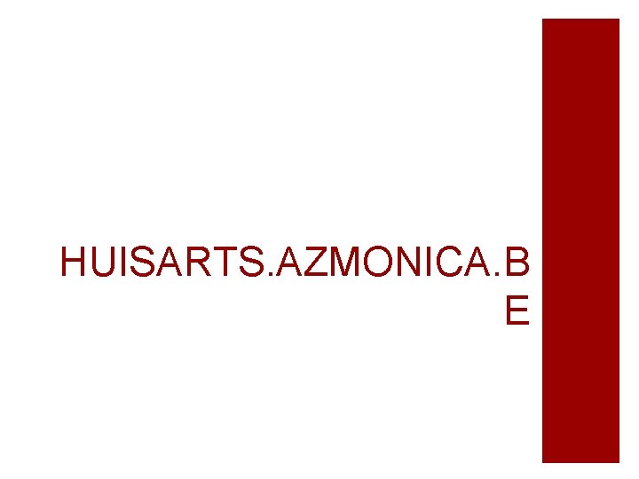 HUISARTS. AZMONICA. B E 