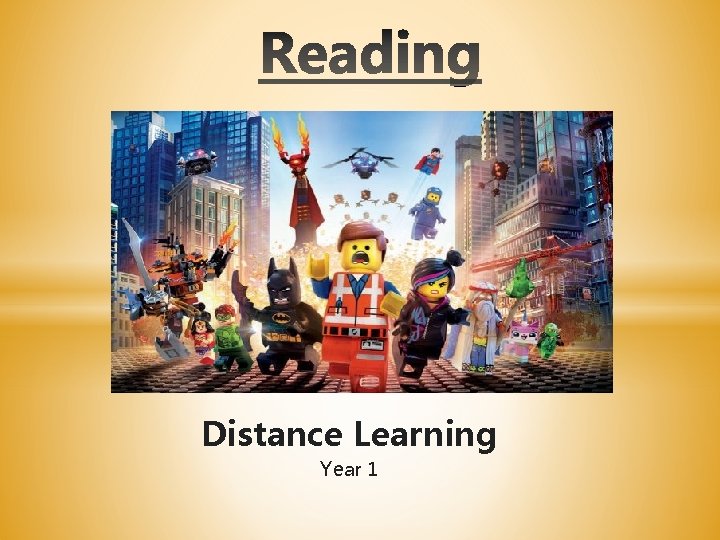 Distance Learning Year 1 
