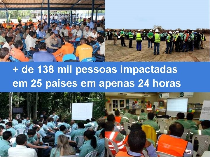 + de 138 mil pessoas impactadas em 25 países em apenas 24 horas 