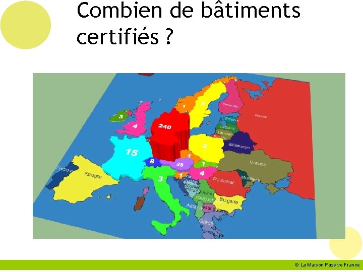Combien de bâtiments certifiés ? © La Maison Passive France 