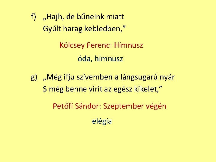 Sszefoglals Klcsey Vrsmarty S Petfi Melyek Azok A