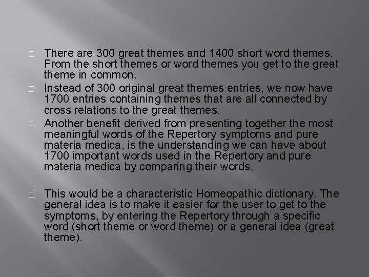 � � There are 300 great themes and 1400 short word themes. From the