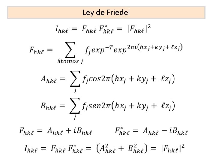 Ley de Friedel 