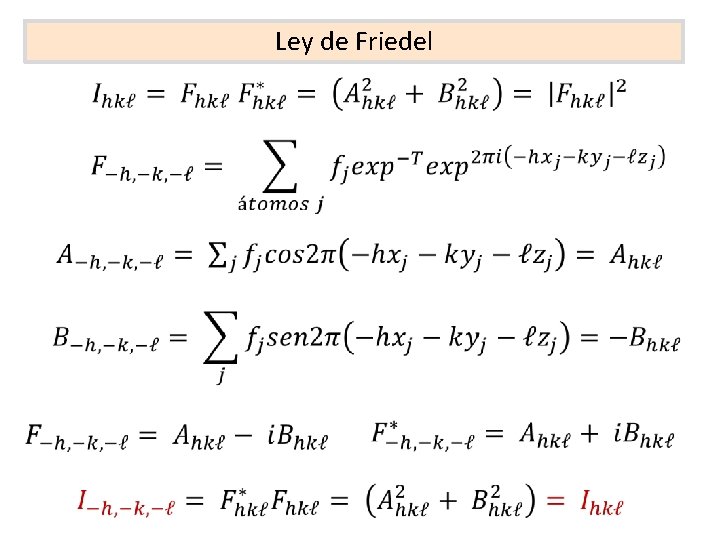 Ley de Friedel 