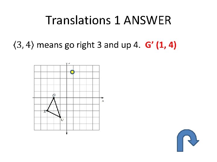 Translations 1 ANSWER • 
