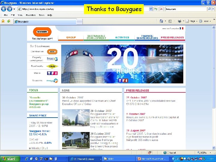 Thanks to Bouygues 