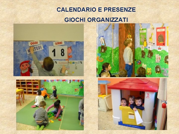 CALENDARIO E PRESENZE GIOCHI ORGANIZZATI 