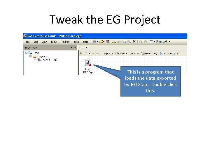 Tweak the EG Project This is a program that loads the data exported by