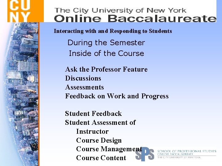 Interacting with and Responding to Students During the Semester Inside of the Course Ask