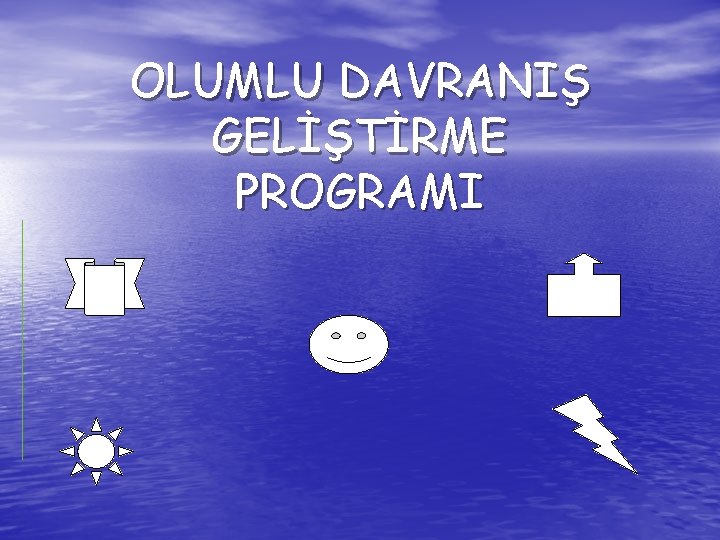 OLUMLU DAVRANIŞ GELİŞTİRME PROGRAMI 