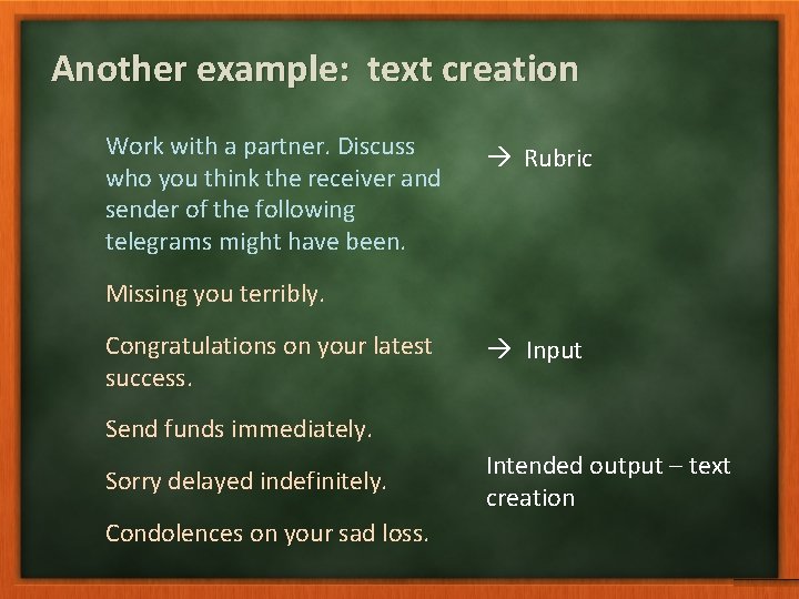 Worked Examples Text Workplan versus Activity Evaluating Language Teaching Materials Rod