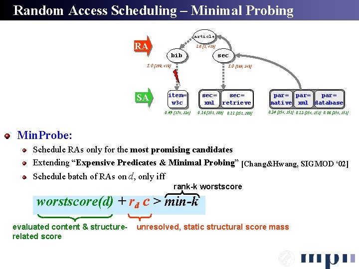 Random Access Scheduling – Minimal Probing article RA 1. 0 [1, 419] bib sec