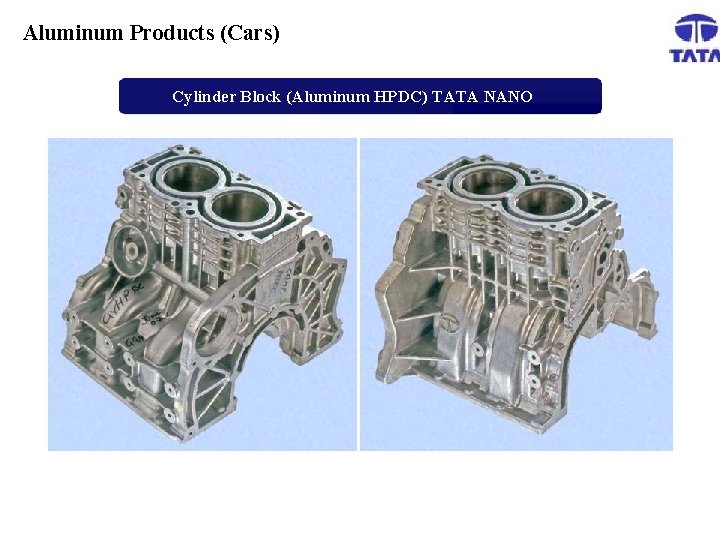 Aluminum Products (Cars) Cylinder Block (Aluminum HPDC) TATA NANO 