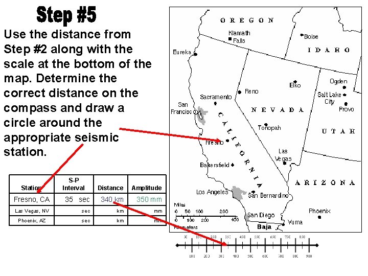 Use the distance from Step #2 along with the scale at the bottom of