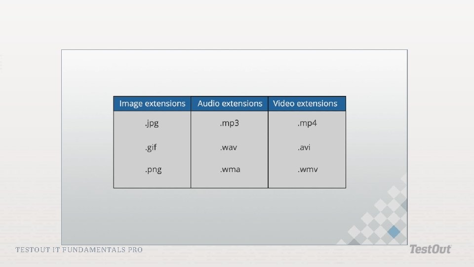 TESTOUT IT FUNDAMENTALS PRO TESTOUT IT FUNDAMENTALS PRO