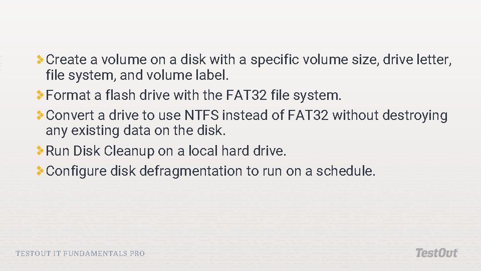 Create a volume on a disk with a specific volume size, drive letter, file Create a volume on a disk with a specific volume size, drive letter, file