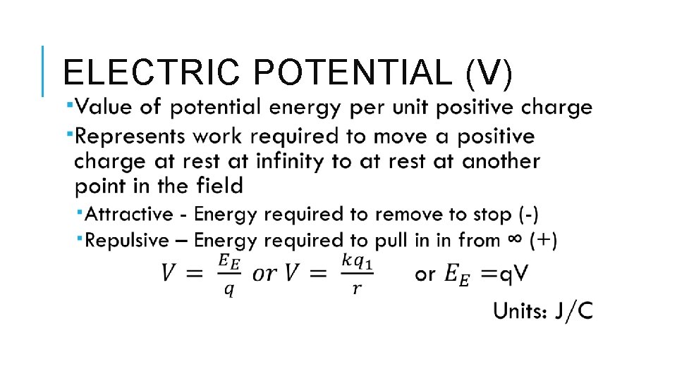 ELECTRIC POTENTIAL (V) 