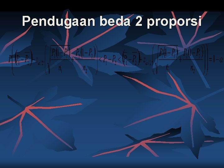 Pendugaan beda 2 proporsi 