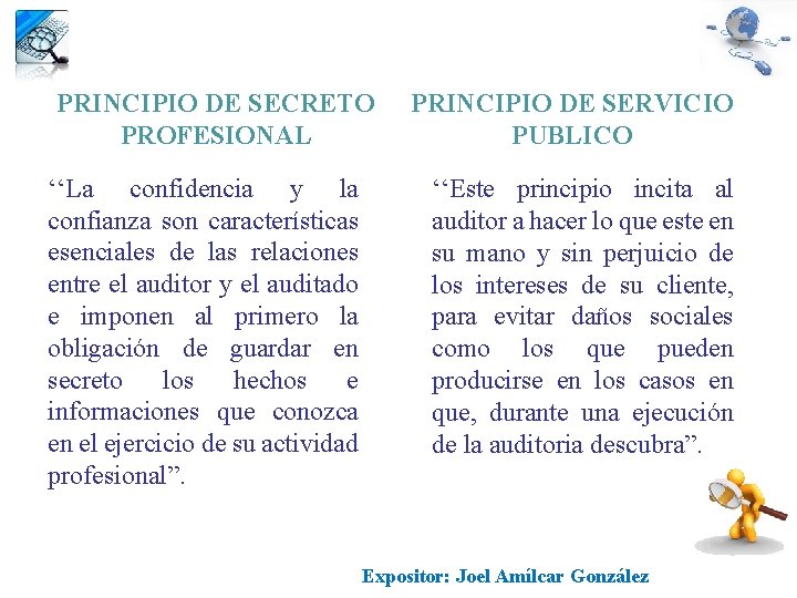 PRINCIPIO DE SECRETO PROFESIONAL ‘‘La confidencia y la confianza son características esenciales de las