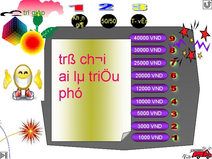 trî gióp Kh¸n gi¶ 50/50 T vÊn 40000 VND trß ch¬i ai lµ triÖu