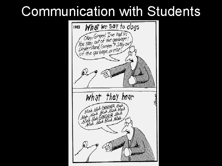 Communication with Students 