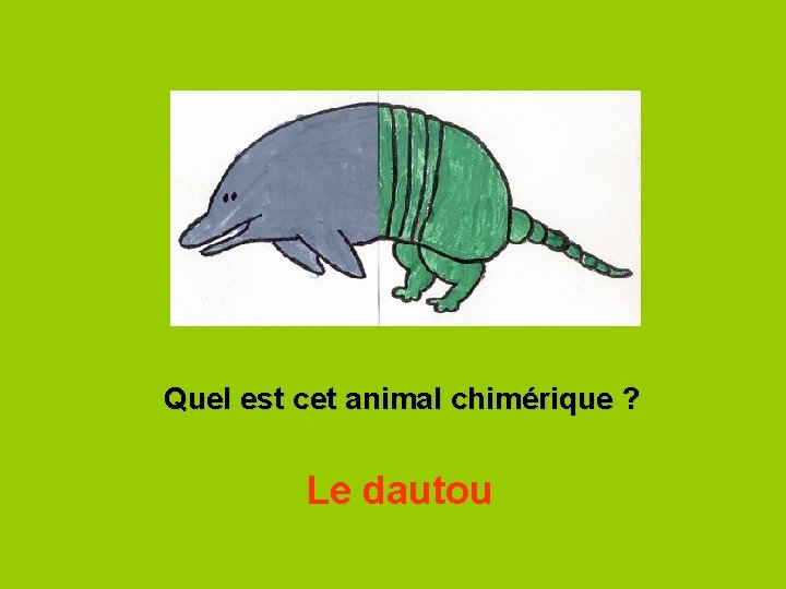 Quel est cet animal chimérique ? Le dautou 