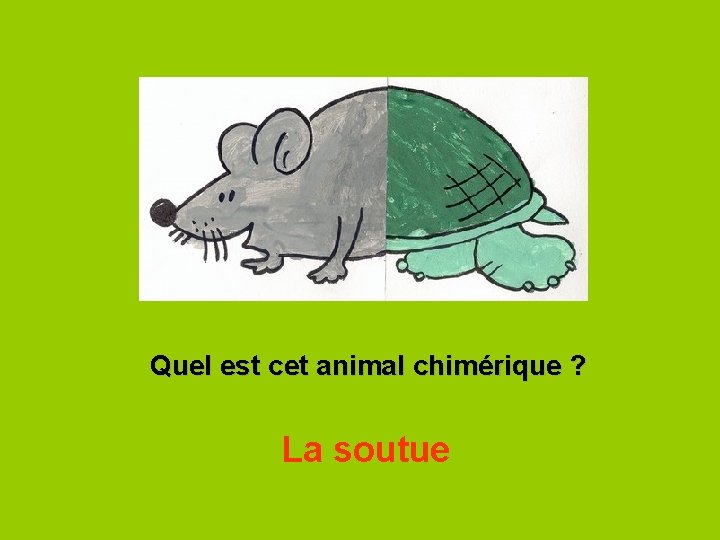 Quel est cet animal chimérique ? La soutue 