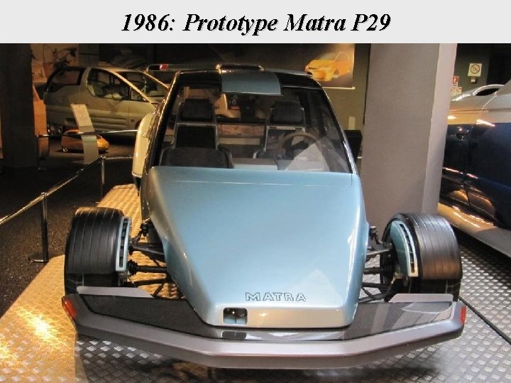 1986: Prototype Matra P 29 