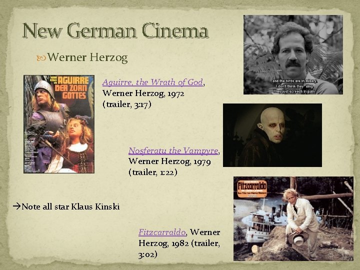 New German Cinema Werner Herzog Aguirre, the Wrath of God, Werner Herzog, 1972 (trailer,
