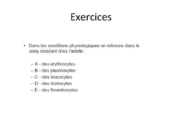 Exercices 
