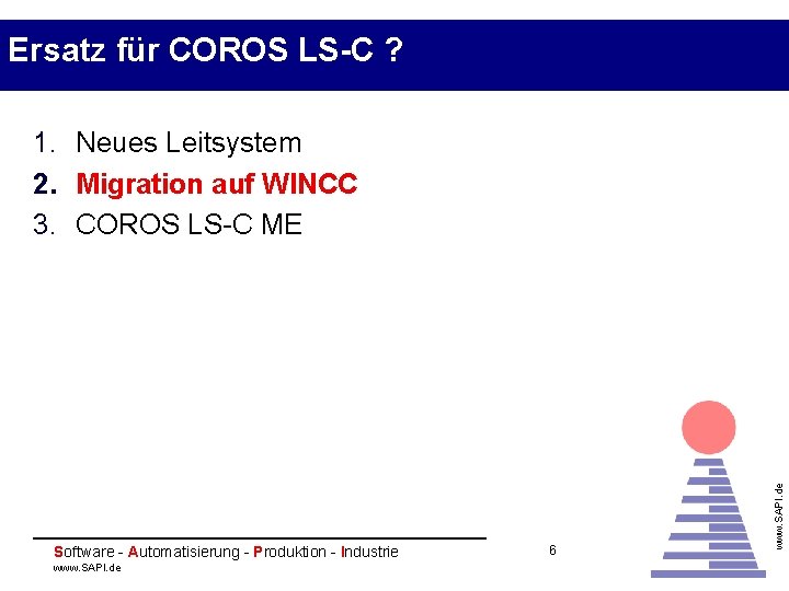 Ersatz für COROS LS-C ? Software - Automatisierung - Produktion - Industrie www. SAPI.