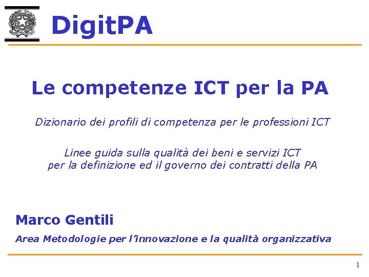 Digit PA Le competenze ICT per la PA