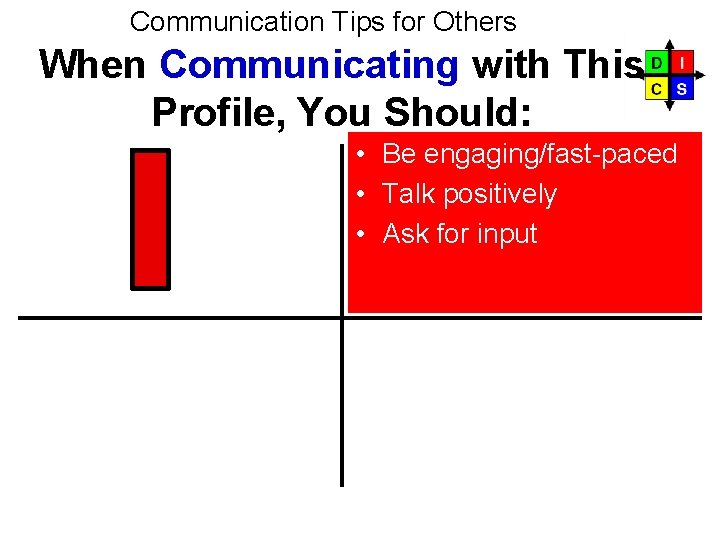 Communication Tips for Others When Communicating with This Profile, You Should: I • Be Communication Tips for Others When Communicating with This Profile, You Should: I • Be