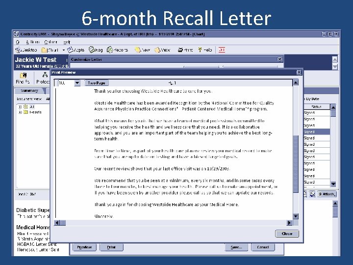 6 -month Recall Letter 