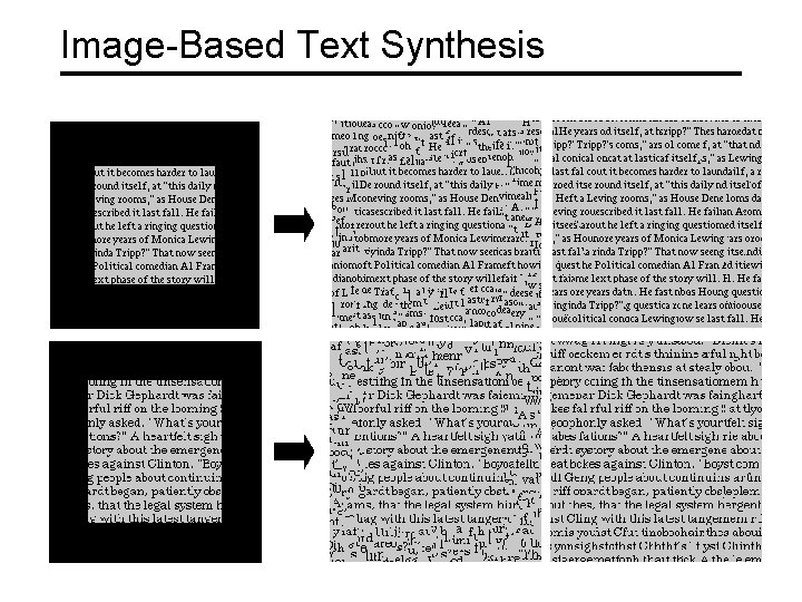 Image-Based Text Synthesis 